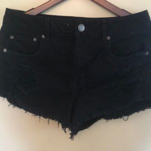 American eagle high waist black Denim Shorts-Sz 10